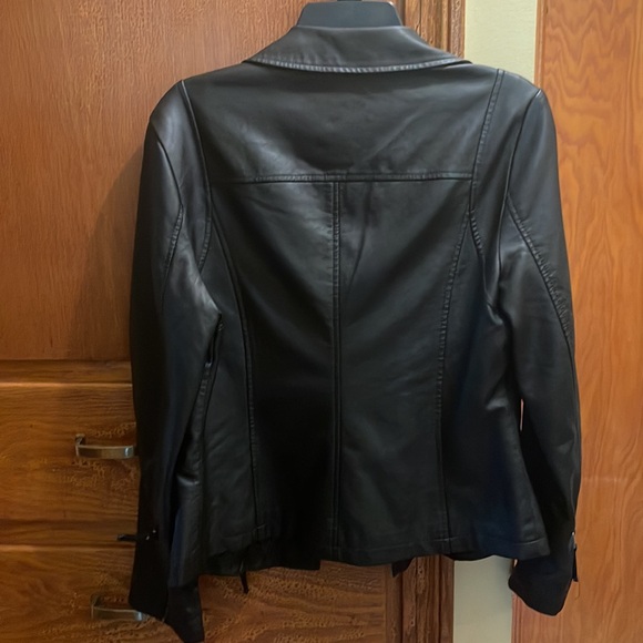 NWT Max Studio Vegan Leather Jacket - Picture 4 of 5